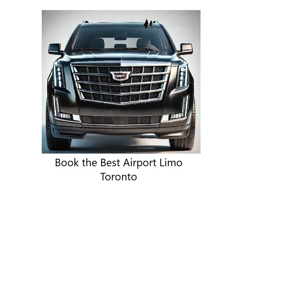 a black suv with a white background Book the Best Airport Limo Toronto