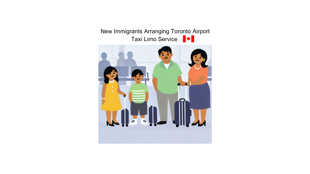 "New immigrants arranging a reliable Toronto Airport Taxi and Limo Service upon arrival."