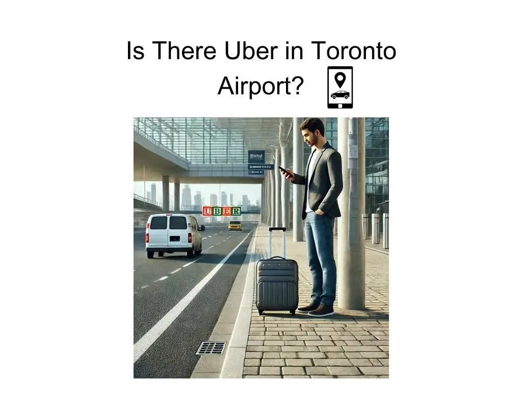 "Uber pickup zone at Toronto Pearson Airport"